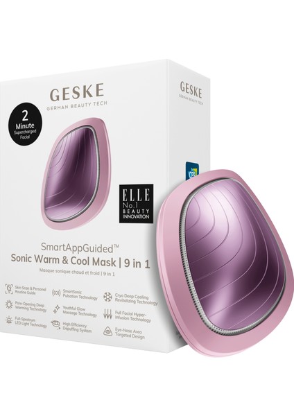 Titreşimli, Soğutma ve Isıtmalı, Led Terapili Yüz Maskesi Bakım Cihazı | Sonic Warm & Cool Mask