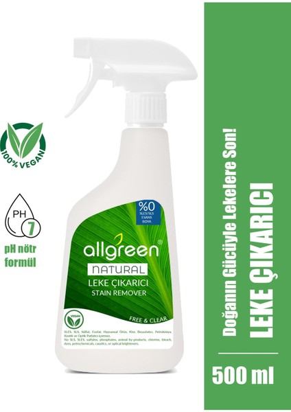 Ultra Güçlü Çok Amaçlı Bitkisel Leke Çıkarıcı Sprey 500 ml