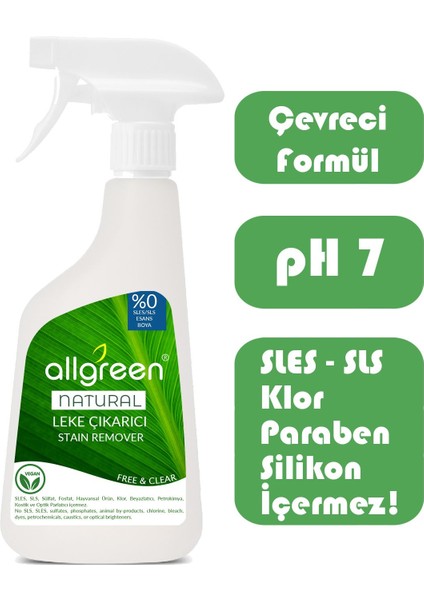 Ultra Güçlü Çok Amaçlı Bitkisel Leke Çıkarıcı Sprey 500 ml