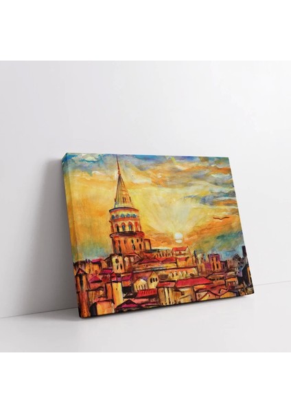 Gün Batımı Şehri Kanvas Tablo fiyatları