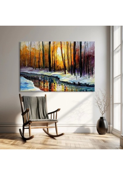 Sonbaharın Renk Akışı Kanvas Tablo