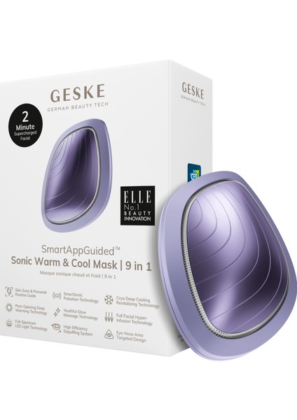 Titreşimli, Soğutma ve Isıtmalı, Led Terapili Yüz Maskesi Bakım Cihazı | Sonic Warm & Cool Mask