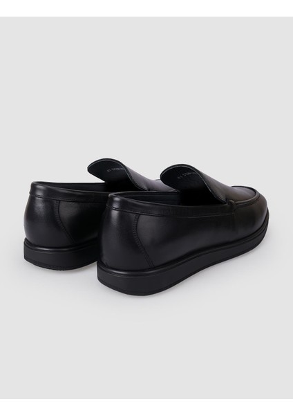 %100 Hakiki Deri Siyah Erkek Loafer