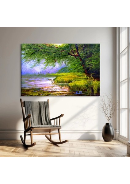 Sakin Nehir Kanvas Tablo