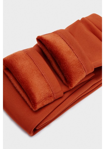 Kiremit Kız Çocuk Içi Pelüş Exstra Kalın Kışlık Tayt modelleri