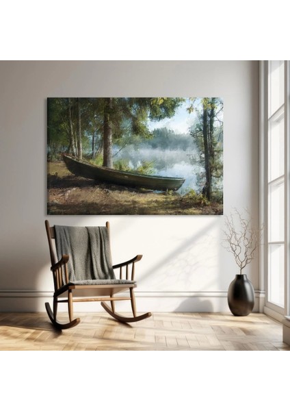 Sisli Nehir Kıyısı Kanvas Tablo