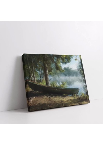 Sisli Nehir Kıyısı Kanvas Tablo modelleri