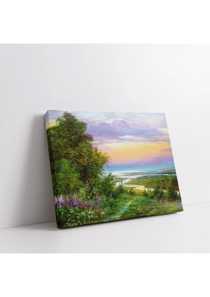 Gün Batımı Vadi Kanvas Tablo fiyatları