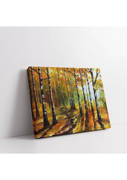Sonbahar Orman Yolu Kanvas Tablo fiyatları