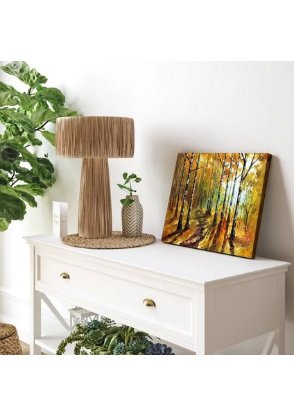 Sonbahar Orman Yolu Kanvas Tablo modelleri