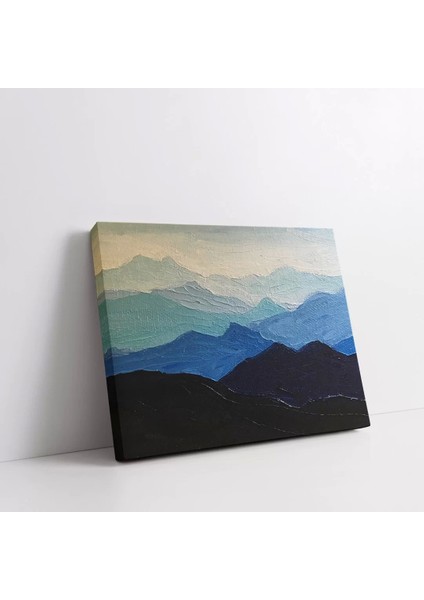 Katmanlı Dağ Silüeti Kanvas Tablo fiyatları