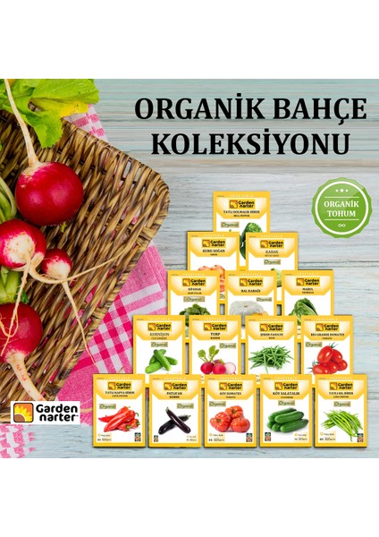 15 Paket Organik Sebze Bahçesi Tohum Koleksiyonu Doğal Sebze Tohumları 7000 Tohum fiyatları