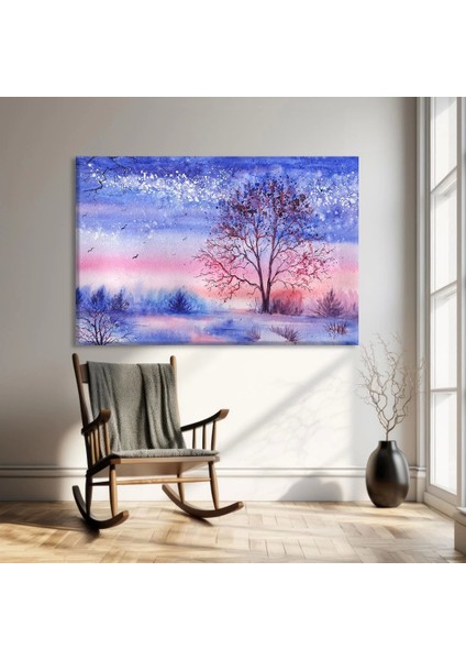 Kış Ağacı Kanvas Tablo