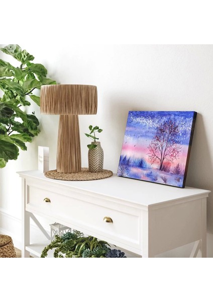 Kış Ağacı Kanvas Tablo modelleri