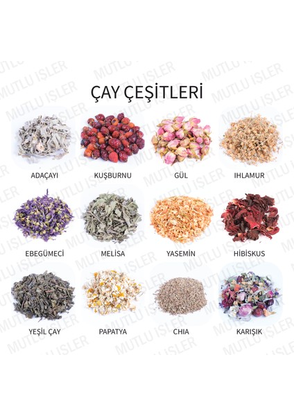 Kişiye Özel Hediyelik Bitki Çayı Yılbaşı Hediyeleri modelleri
