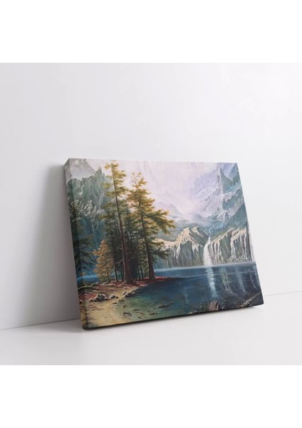 Dağ Göleti Kanvas Tablo fiyatları