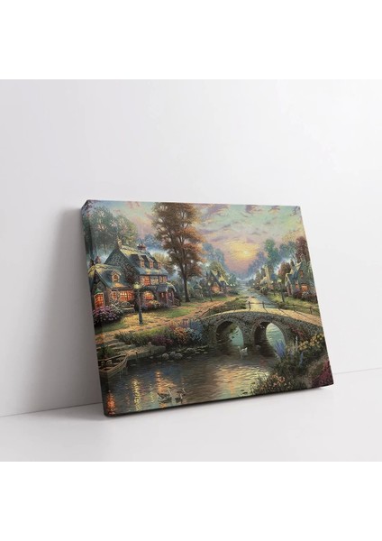 Köy Hayatı Kanvas Tablo fiyatları