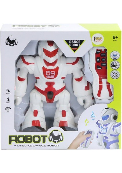 09406-606-3 Kt Kumandalı Pilli Robot