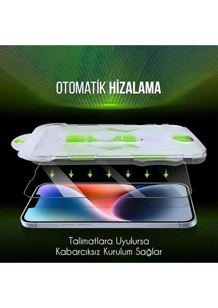 I-Stone Magıc Glass IPHONE 15 Uyumlu Full Platinum Otomatik Aparatlı Kırılmaz Cam/ekran Koruyucu