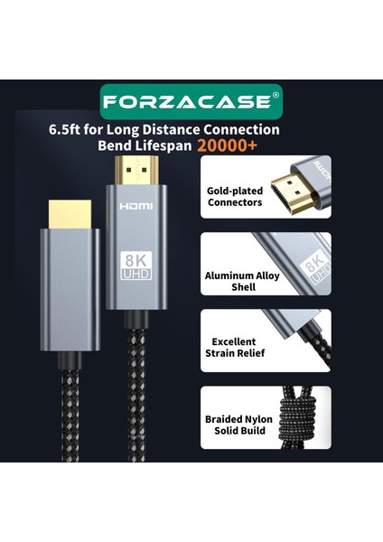 Dp To Dp Kablo 8k 60hz / 4K 120hz Görüntü Aktarıcı Kablo 2 Metre -FC895 indirimleri