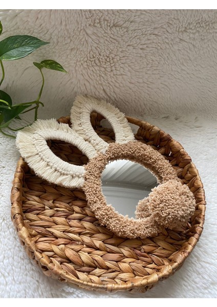 Makrome Doğal Ayna Dekor Salon Çocuk Bebek Odası Ayna Hediye fiyatları