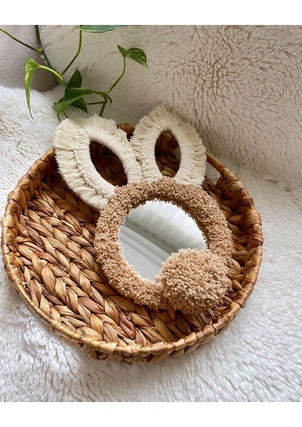 Makrome Doğal Ayna Dekor Salon Çocuk Bebek Odası Ayna Hediye modelleri