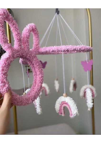 Makrome Dönence Bebek Dönencesi Bebek Beşik Aksesuar El Yapımı Bebek Cocuk Odası Aksesuar fiyatları