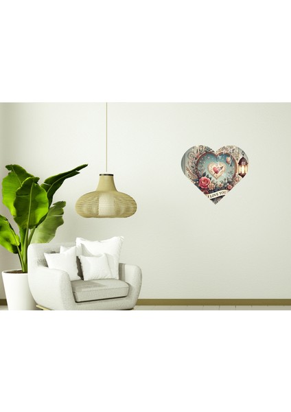 KS45 Kalp Şeklinde 30 x 30 cm Duvar Saati fiyatları