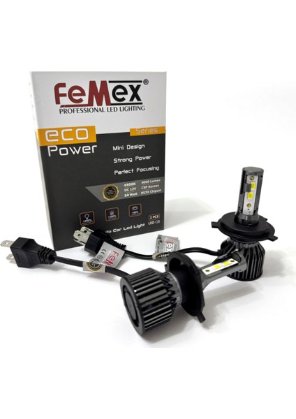 Yeni Eco Power H4 Şimşek Etkili LED Xenon Fanlı 50W 9000 Lumen fiyatları