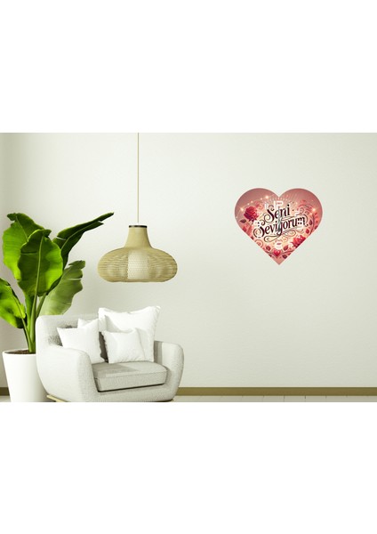 KS105 Kalp Şeklinde 30 x 30 cm Duvar Saati fiyatları