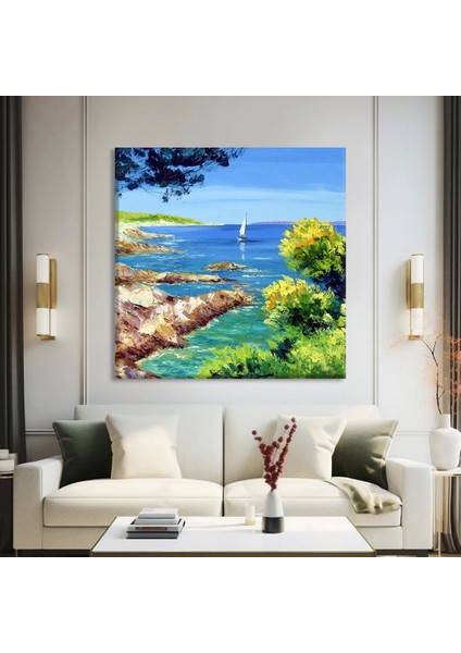 Ege Kıyıları Kanvas Tablo