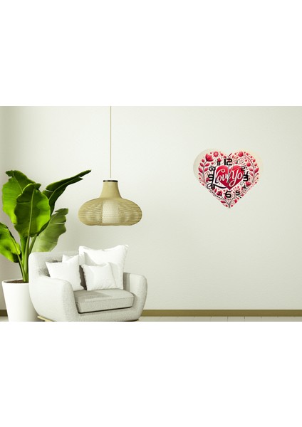 KS103 Kalp Şeklinde 30 x 30 cm Duvar Saati fiyatları