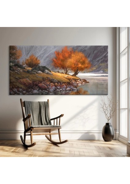 Sonbaharın Altın Yansımaları Kanvas Tablo