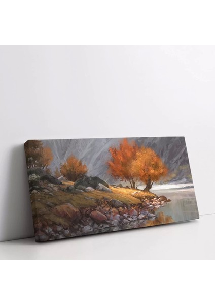 Sonbaharın Altın Yansımaları Kanvas Tablo fiyatları