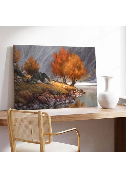 Sonbaharın Altın Yansımaları Kanvas Tablo modelleri