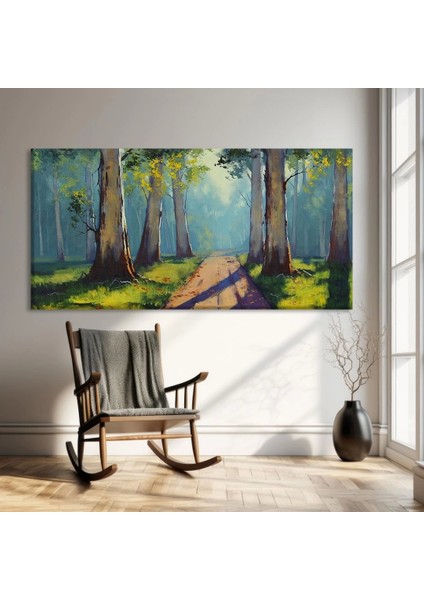 Işık ve Orman Kanvas Tablo