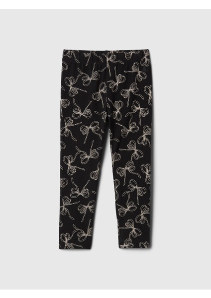 Kız Bebek Siyah Desenli Legging Tayt