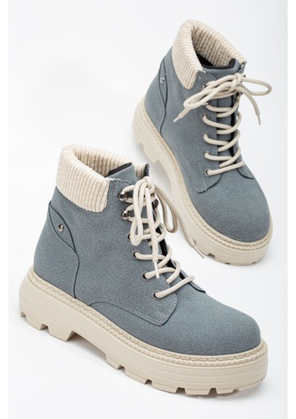 Joo Gri Süet Cat Bağcık Detaylı Kadın Bot fiyatları