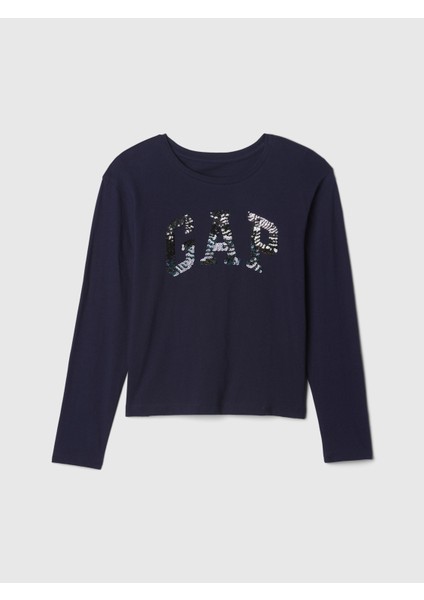 Kız Çocuk Lacivert Logo Pullu T-Shirt fiyatları