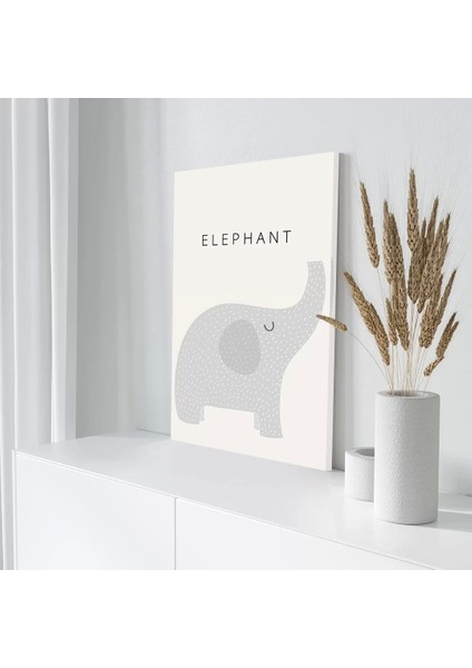 Minik Filin Dünyası Kanvas Tablo modelleri