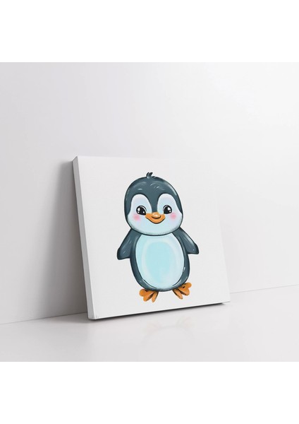 Neşeli Penguen Kanvas Tablo