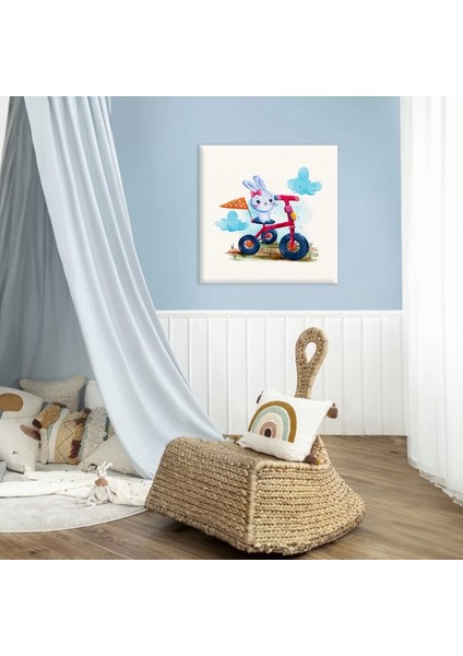 Yarışçı Tavşan Kanvas Tablo