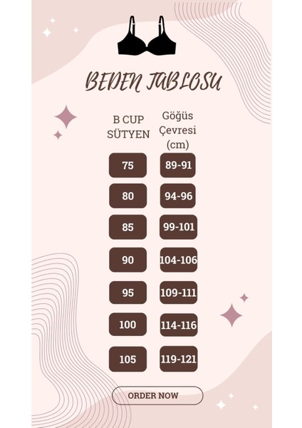 Kadın Dolgulu Bralet Push Up Siyah Sütyen Takım