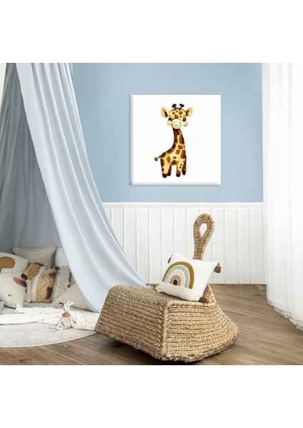 Uzun Boylu Zürafa Kanvas Tablo