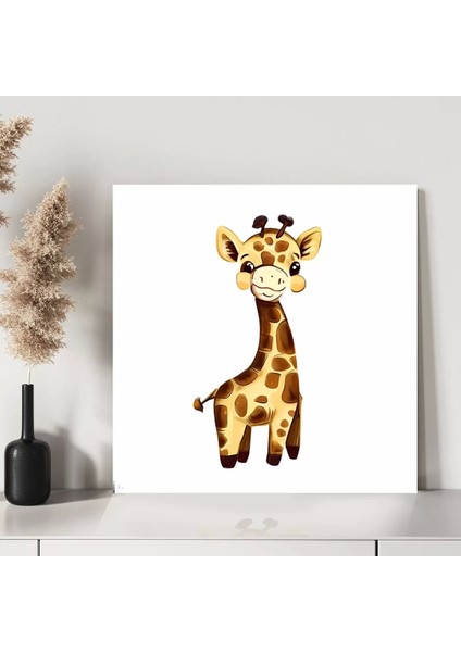 Uzun Boylu Zürafa Kanvas Tablo modelleri