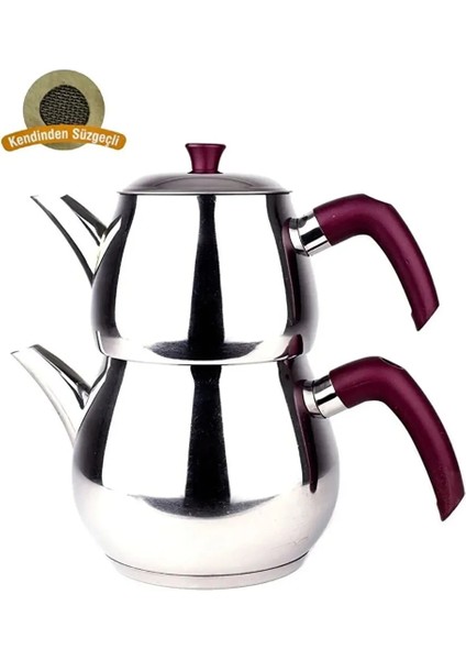 Damla Soft Büyük Çelik Çaydanlık