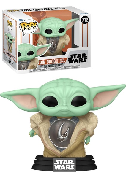 Funko Pop! Star Wars: The Mandalorian - Din Grogu With Armor Vinyl Figure Figür