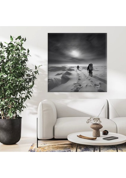 Karlı Zirve Yolculuğu Kanvas Tablo