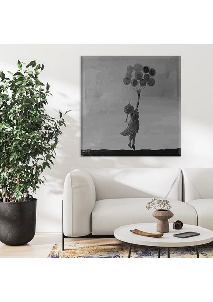 Balonla Yükseliş Kanvas Tablo