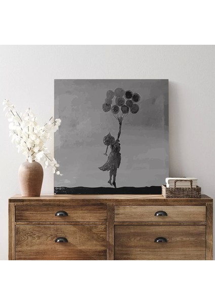 Balonla Yükseliş Kanvas Tablo modelleri